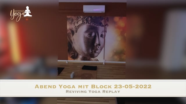 Abend Yoga mit Block 23-05-2022