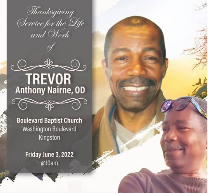 Thanksgiving Service for the life of Trevor Anthony Nairne, OD on Vimeo