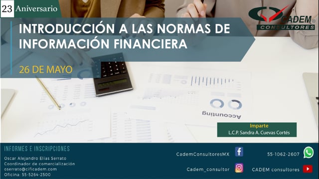 Introducción a las Normas de Información Financiera.