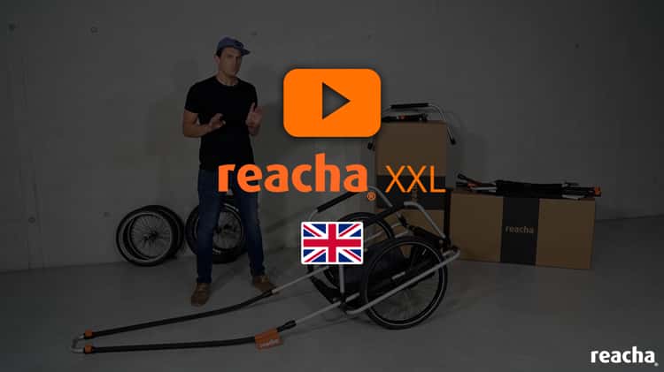 Hand and bike trailer for canoes and fishing kayaks - reacha XXL on Vimeo