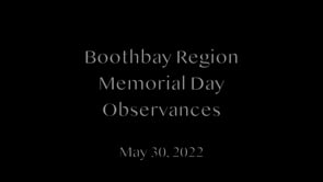 Boothbay Region Memorial Day 2022