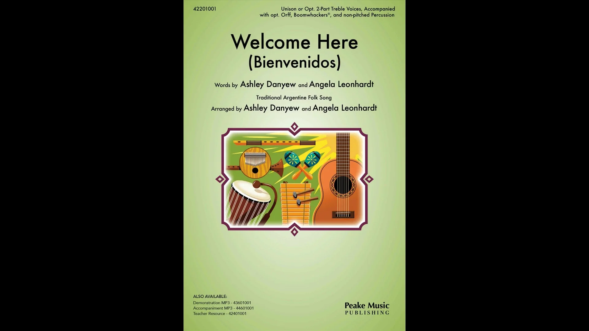 Sample: Welcome Here (Bienvenidos) from Peake Music Publishing