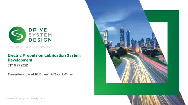 Electric propulsion lubrication system development – spanning the ‘System V’