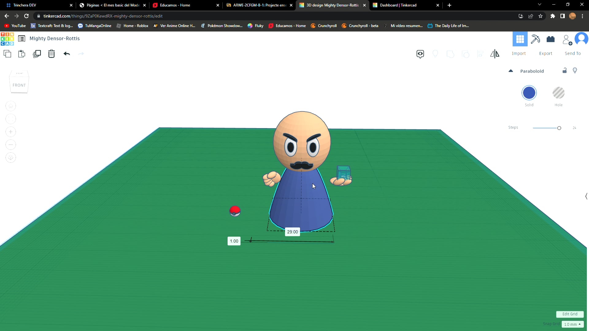 3D design Mighty Densor-Rottis _ Tinkercad - Google Chrome 2022-05-31 ...
