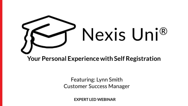 Nexis Uni-Your Personal Experience with Self-Registration (30 Minutes)-20220512 LS WB UNI