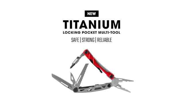 True Utility TI Locking Pocket Multi-Tool, 8-in-1 Tool kit, Titanium  Nitride Frame, All-in-One EDC Asset for Camping, Hunting, Fishing, and  Hiking