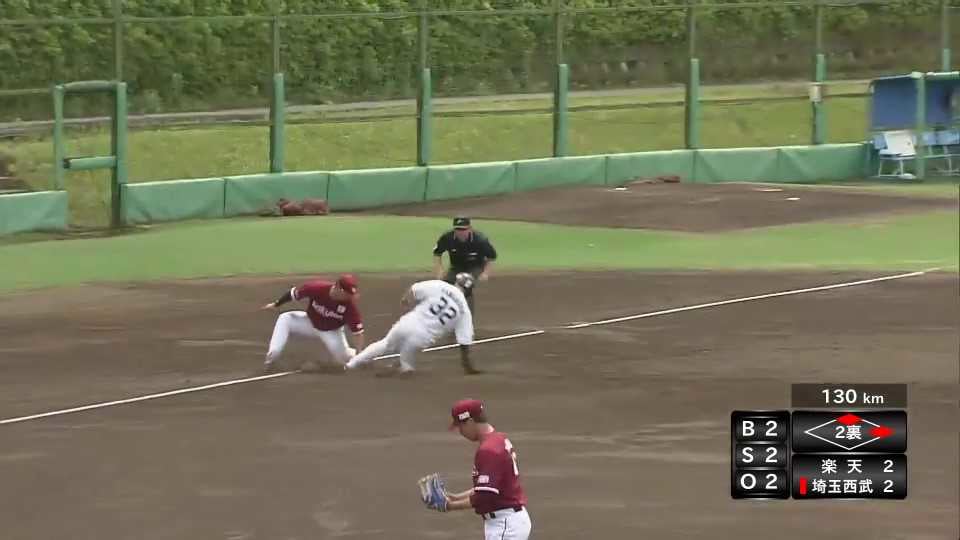 【ファーム】イーグルス・田中貴也が盗塁阻止でピンチを凌ぐ!! 2022年6月1日 埼玉西武ライオンズ 対 東北楽天ゴールデンイーグルス