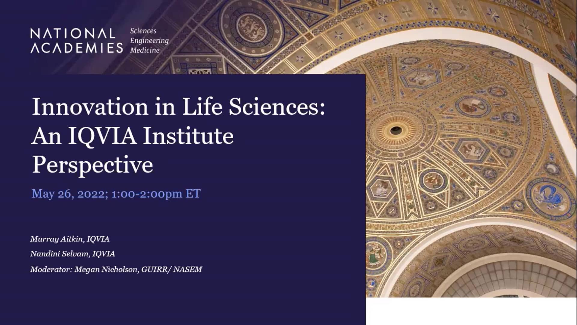 Innovation in Life Sciences An IQVIA Institute Perspective on Vimeo