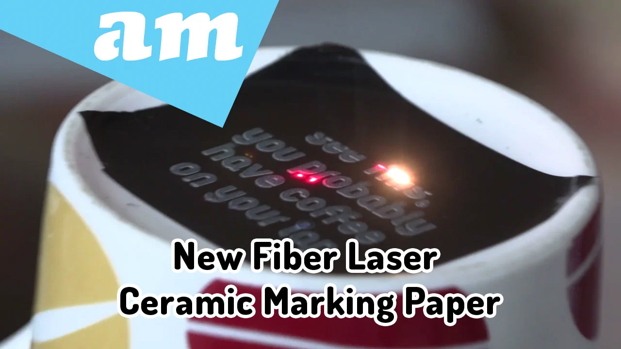 New Fiber Laser Ceramic Marking Paper, Permanent Logo for