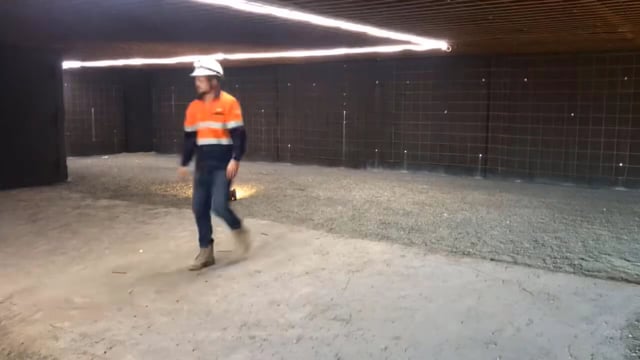 MineGlow industrial grade LED strip lighting installation at mine rescue training facility