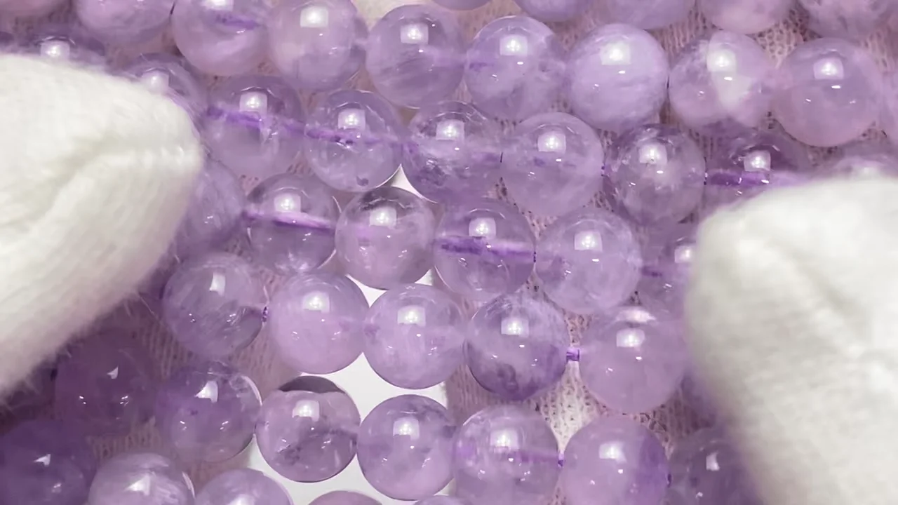 ラベンダーアメジスト（産地・マダガスカル） ラウンド6mm ｜天然石