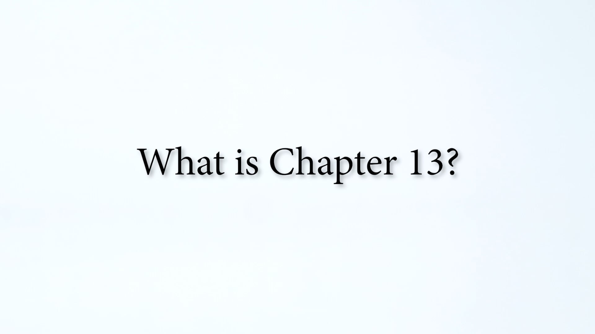 what-is-chapter-13-1-on-vimeo