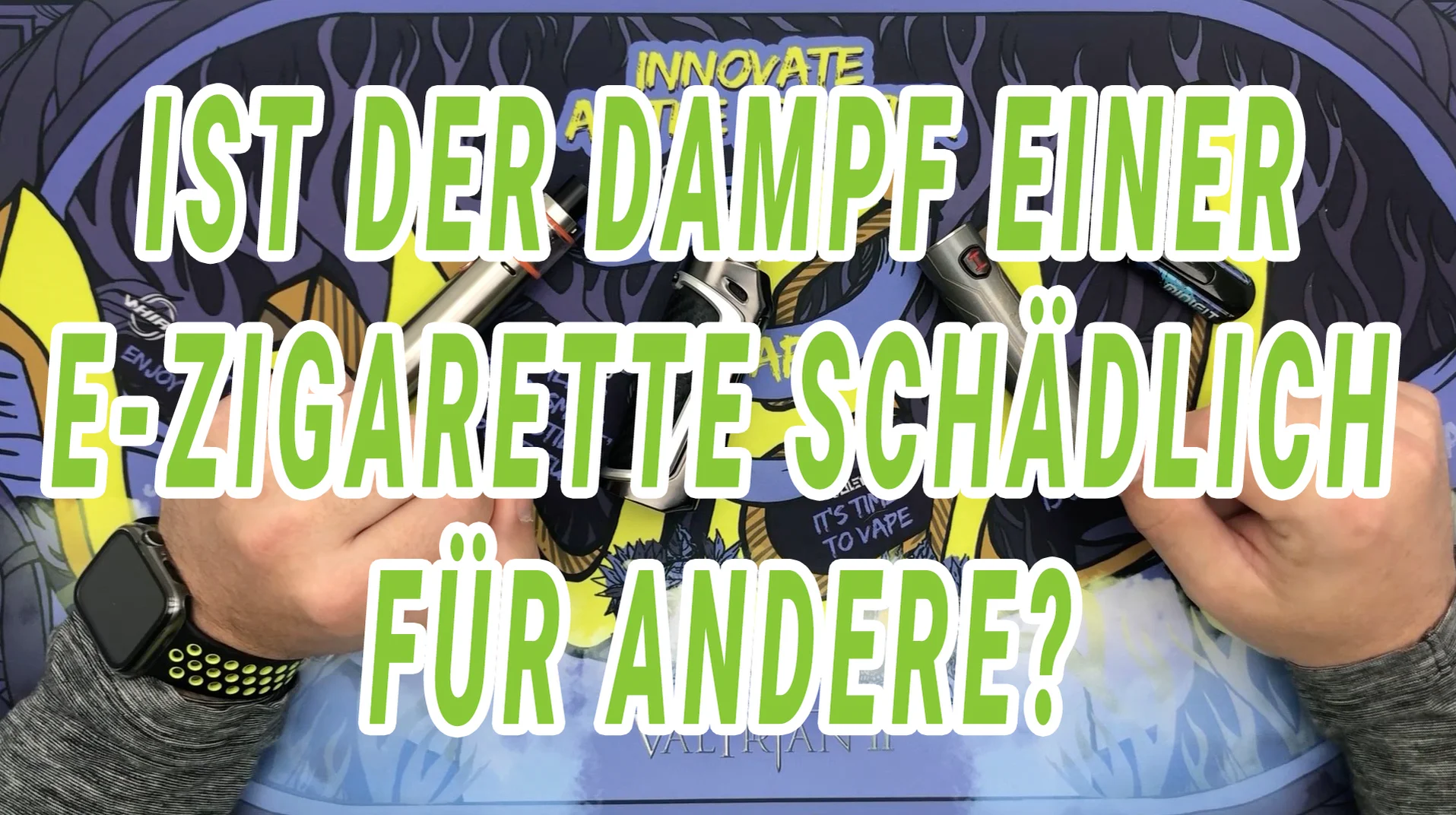 Ist der Dampf einer E-Zigarette schädlich für andere?