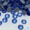 Bleu bébé 8/8 - Strass thermocollant 16 facettes qualité Swarovski 2088 - 3mm à 6mm
