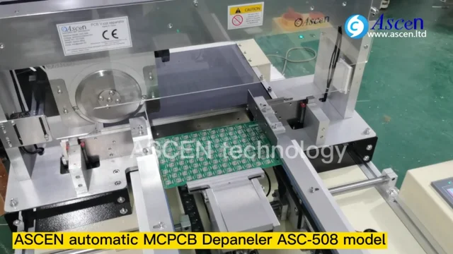 ASCEN automatic MCPCB Depaneler depaneling machine operation