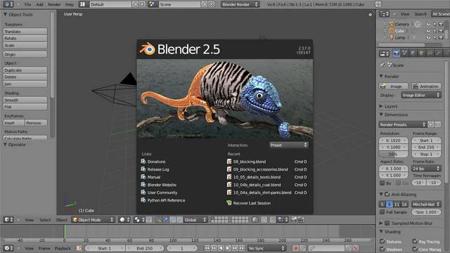 Overview of Blender 2.57