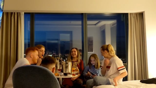 Friends hanging out