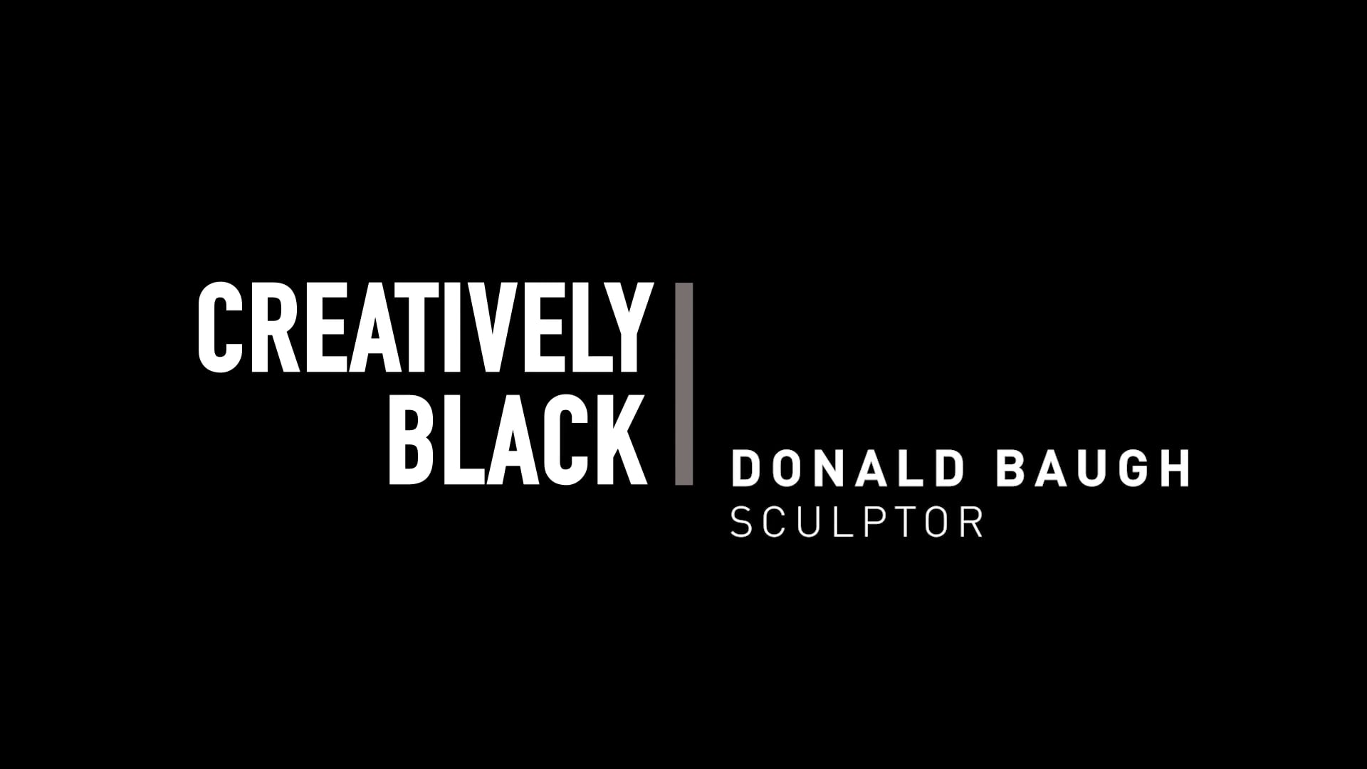 Creatively Black. Donald Baugh.