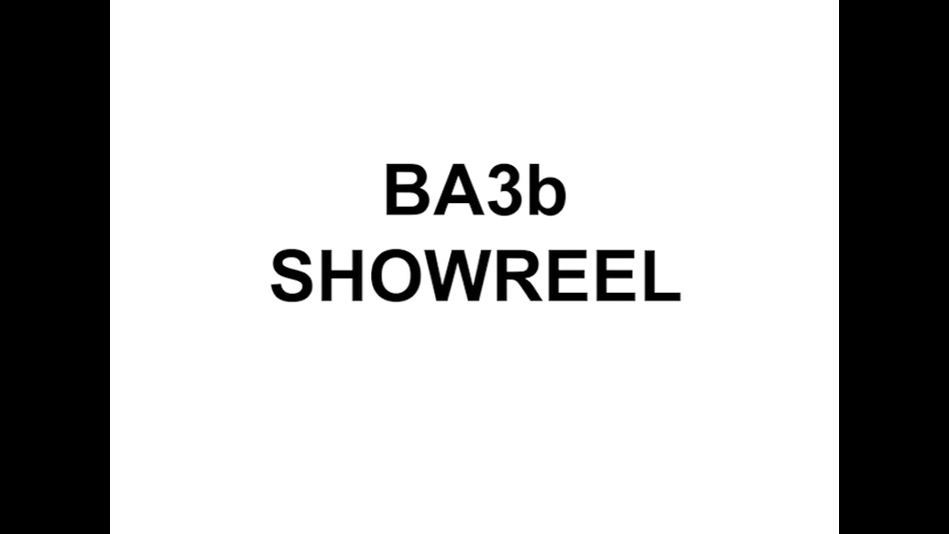 BA3b SHOWREEL