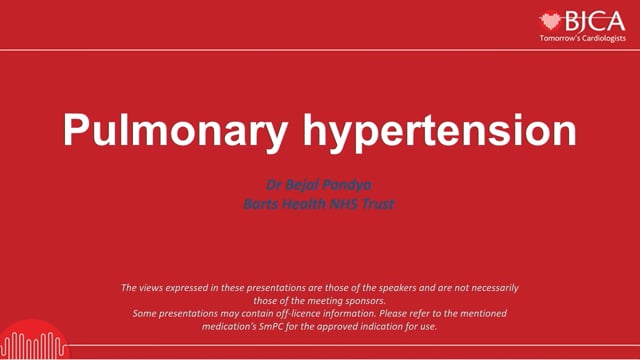13  Pulmonary hypertension - CORE 2012 - CORE 2022