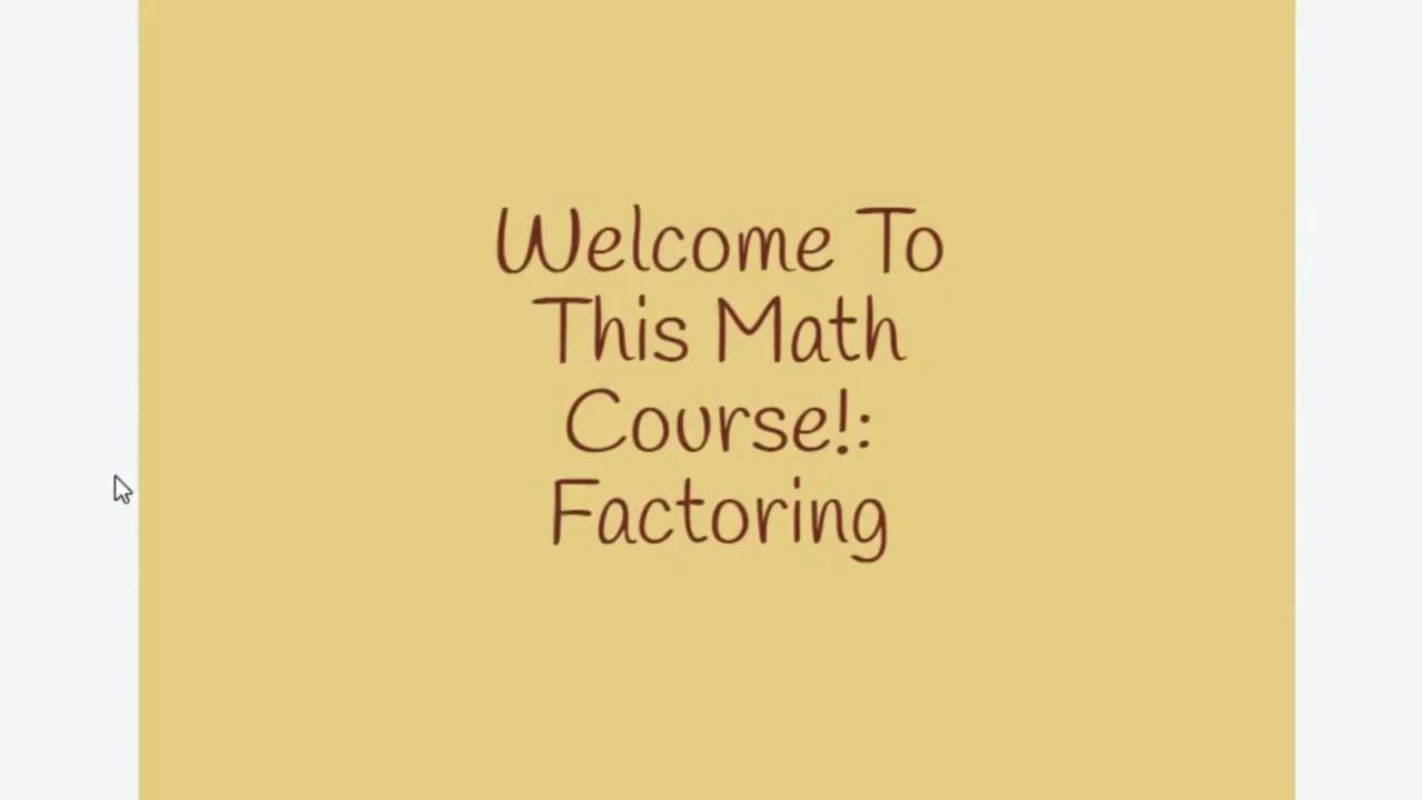 1 1 Introduction To The Math Course on Vimeo