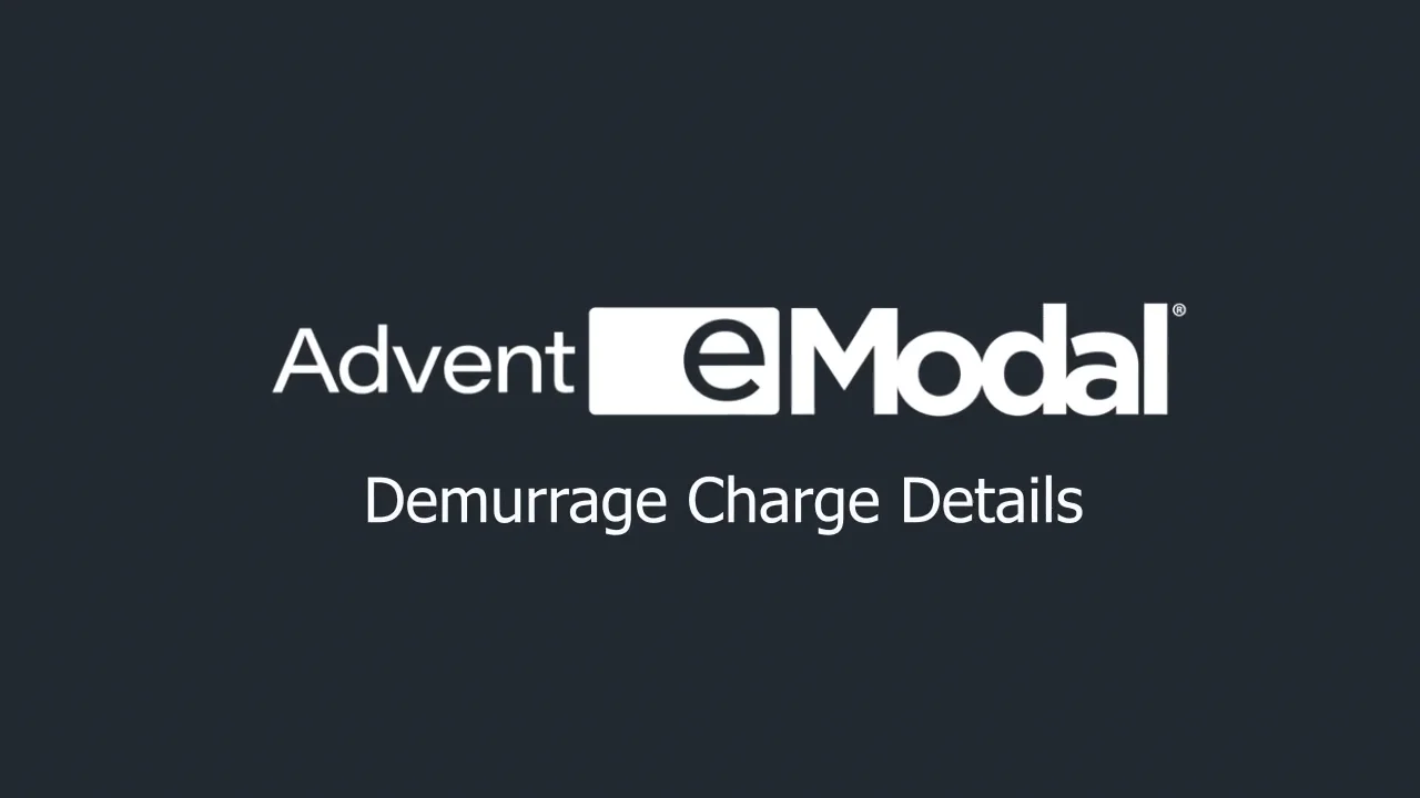 eModal Demurrage Charge Details on Vimeo