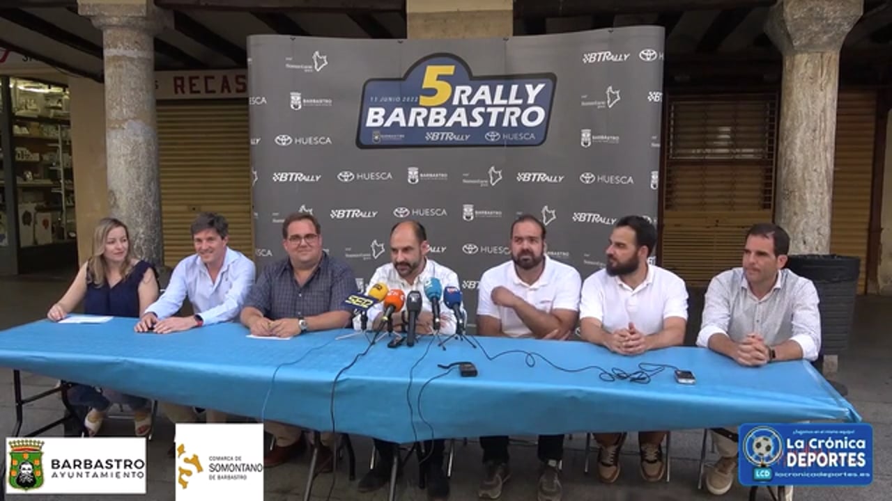 PRESENTACIÓN DEL 5º RALLY DE BARBASTRO (Prueba Valedera para el Campeonato de Aragón) Días 10 y 11 de Junio