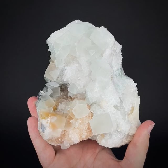 Fluorite on Quartz (Lincoln Coll.)