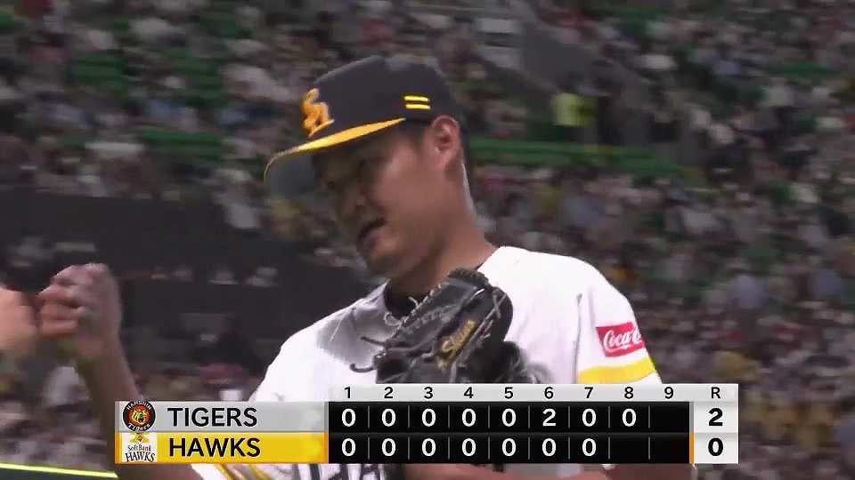 【8回表】昇格即好投!! ホークス・椎野新 2つの三振を奪う完璧な投球!! 2022年6月7日 福岡ソフトバンクホークス 対 阪神タイガース