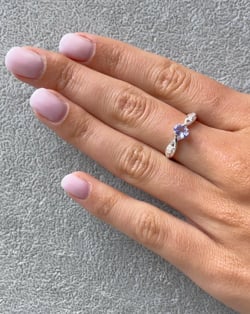 Vídeo: Anillo Tanzanita y diamantes Plata de Ley 925
