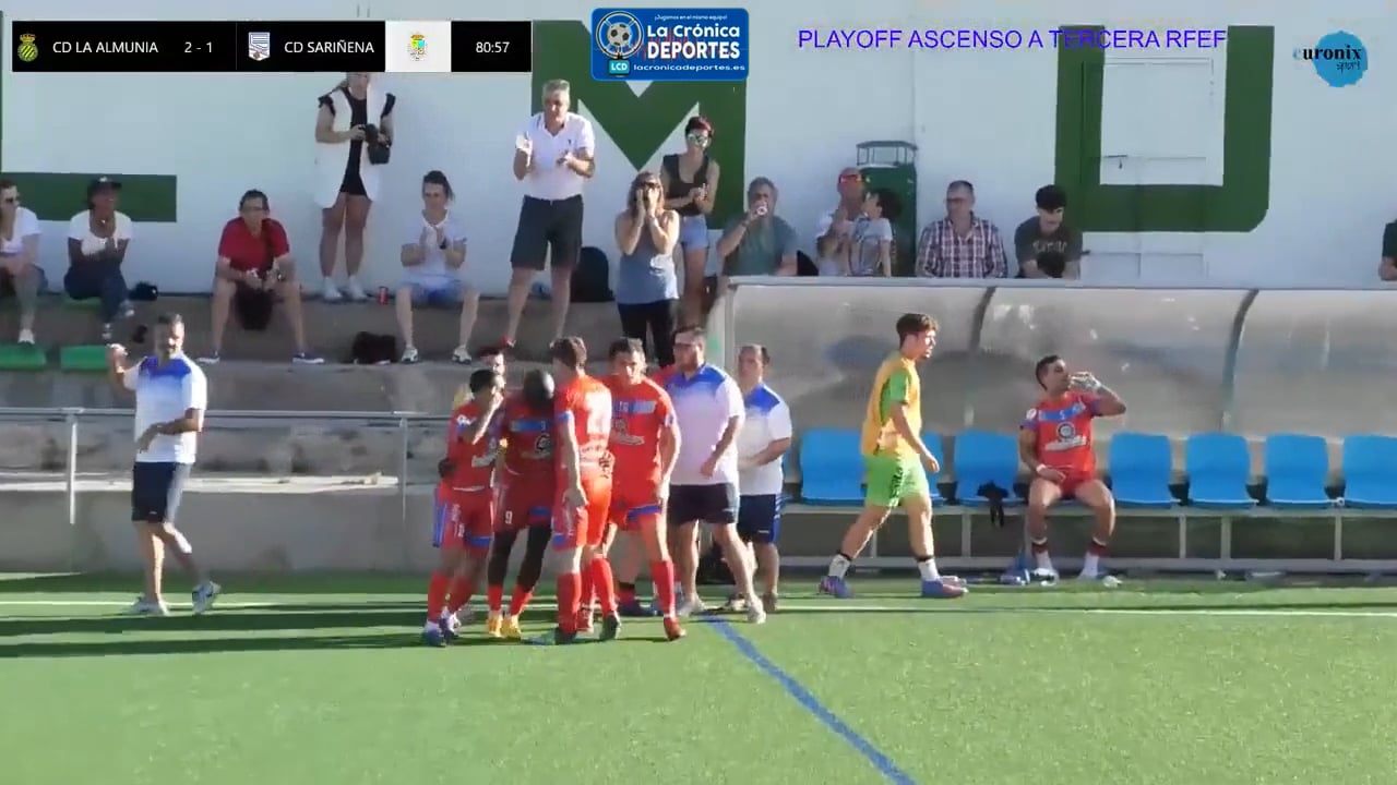 (RESUMEN y GOLES) CD La Almunia 2-2 CD Sariñena / Ida Semifinal / Playoff Ascenso a 3ª RFEF / Imágenes: YouTube Fútbol Modesto