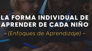 La Forma Individual de Aprender de Cada Niño (Enfoques de Aprendizaje)