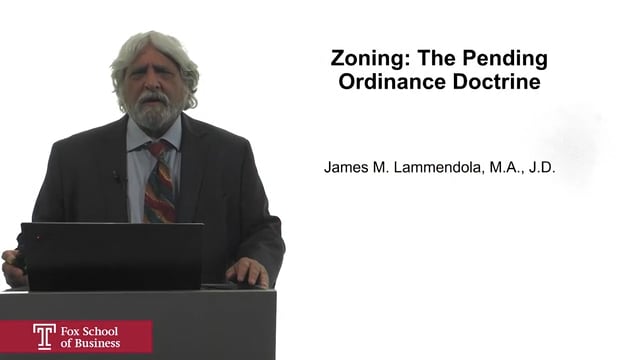 Zoning: The Pending Ordinance Doctrine