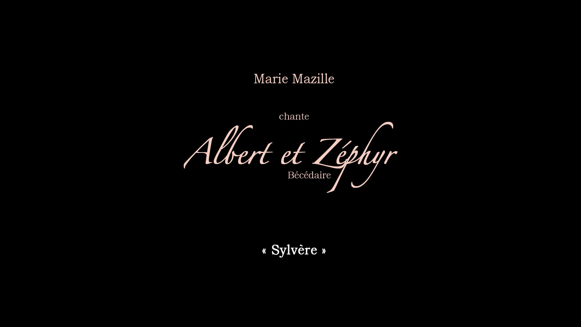 Spectacle "Albert et Zéphyr" - Sylvère