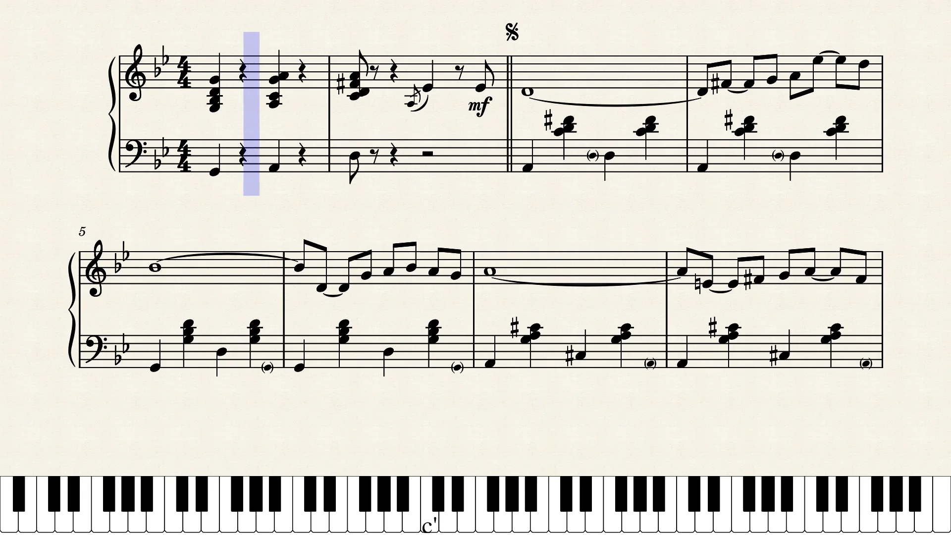 Sidney Bechet - Petite Fleur (piano solo ver. with sheet music).mp4 on Vimeo
