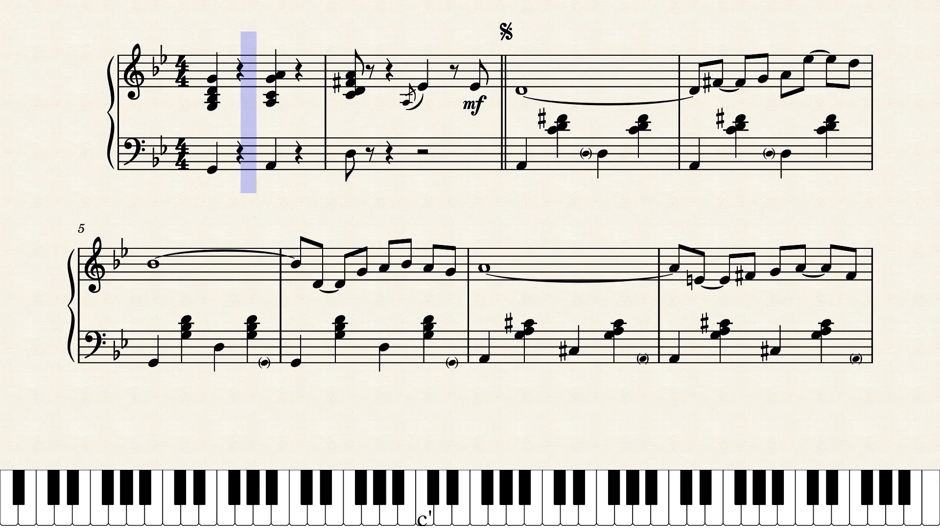 Sidney Bechet - Petite Fleur (piano solo ver. with sheet music).mp4