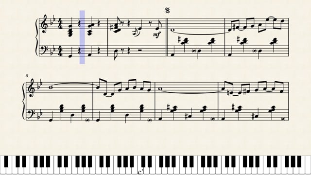 Sidney Bechet - Petite Fleur (piano solo ver. with sheet music).mp4