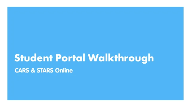 Online Portal Walkthrough