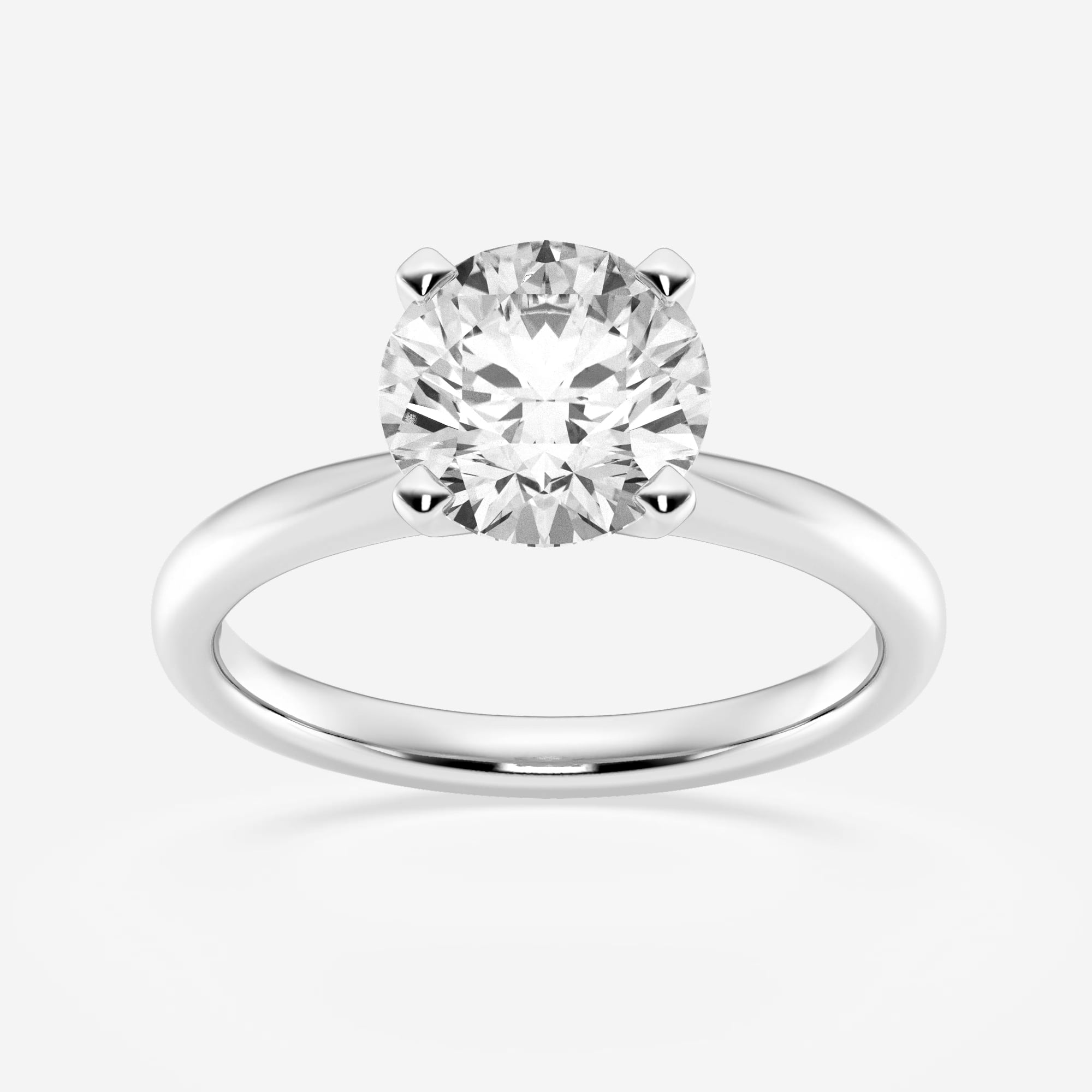 product video for 2 ctw Round Lab Grown Diamond Petite Solitaire Engagement Ring