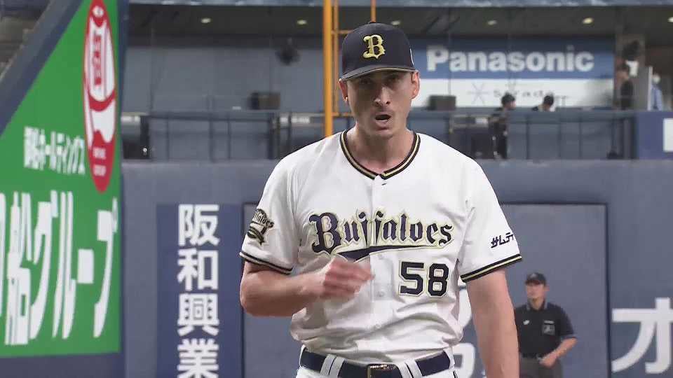 【2回表】5者連続三振!! バファローズ・ワゲスパック 上々の立ち上がりを見せる!! 2022年6月8日 オリックス・バファローズ 対 東京ヤクルトスワローズ