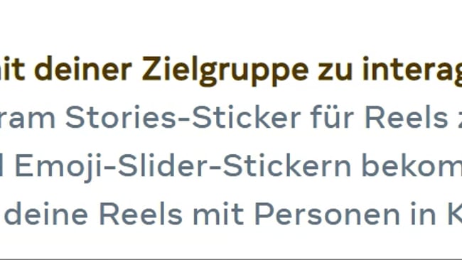 Neue "Kreativ-Funktionen" bei Reels