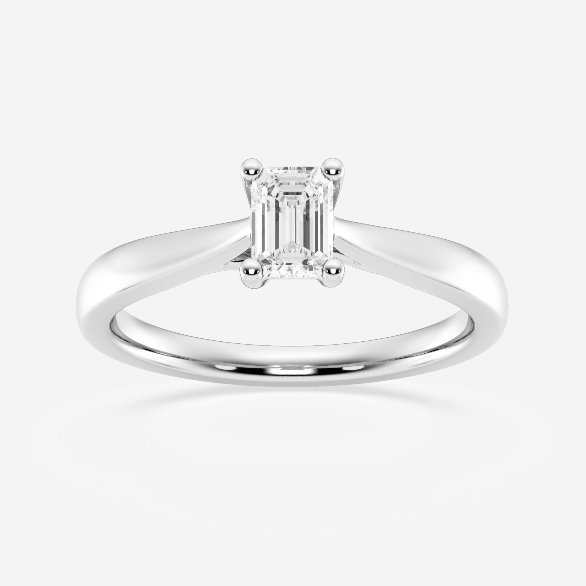 product video for 1/2 ctw Emerald Lab Grown Diamond Trellis Solitaire Engagement Ring