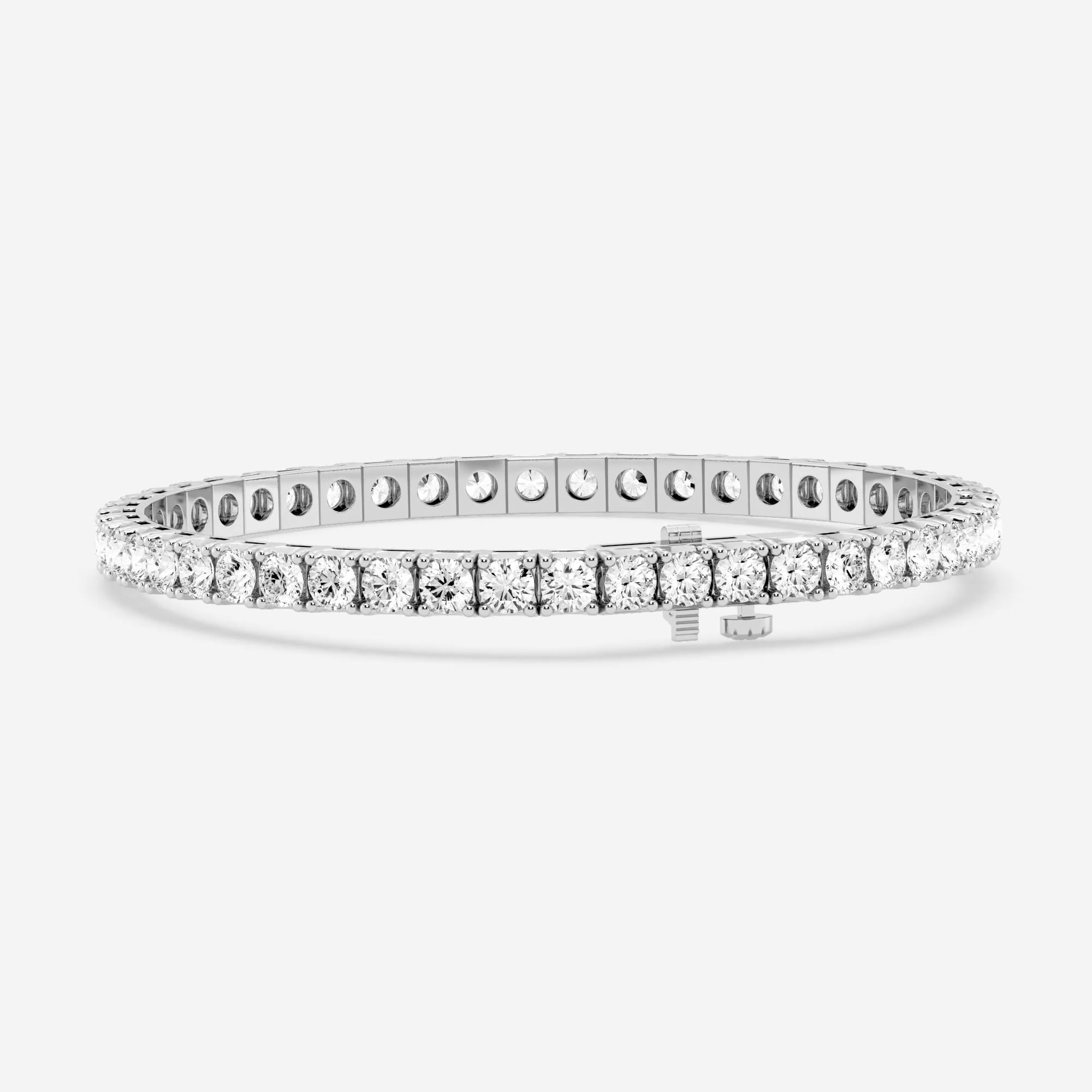 product video for 12 ctw Round Lab Grown Diamond Four-Prong Tennis Bracelet - 7.5 Inches