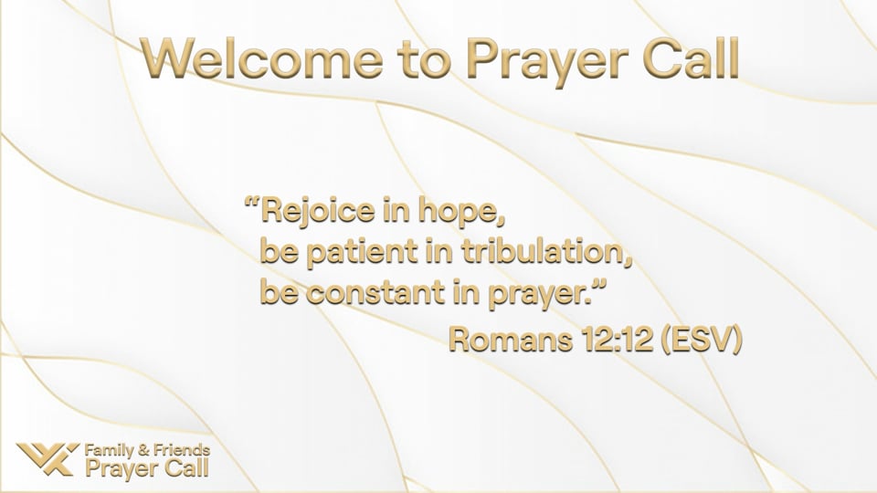 Prayer Call, June 8, 2022 - With Angel Riley and Rick Stephens