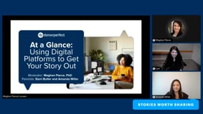 At a Glance: Using Digital Platforms to Get Your Story Out