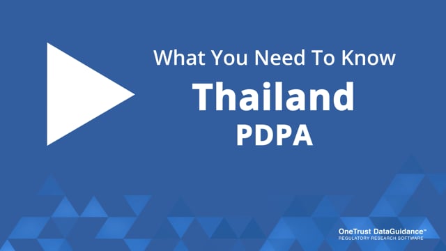 What You Need to Know: Thailand PDPA