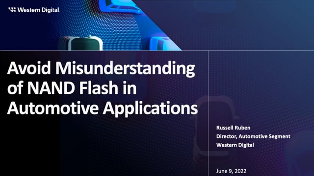 Avoid misunderstanding of NAND flash in automotive applications