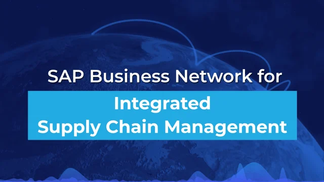 SAP Business Network Global Track and Trace l Shipment Tracking