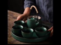 Pure Color Japanese Gongfu Tea Set Modern