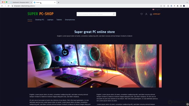 Erweiterung "Shopware Sprachpaket"